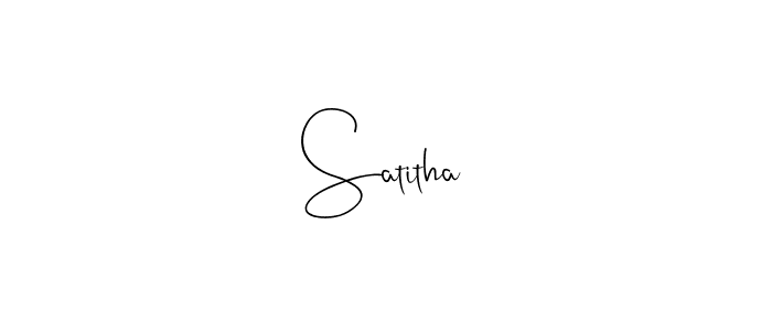 Also we have Satitha name is the best signature style. Create professional handwritten signature collection using Andilay-7BmLP autograph style. Satitha signature style 4 images and pictures png