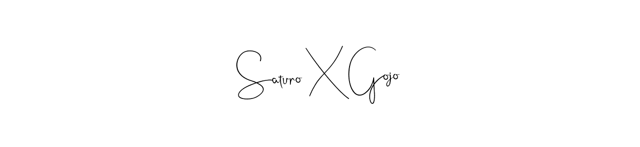 Make a beautiful signature design for name Saturo X Gojo. With this signature (Andilay-7BmLP) style, you can create a handwritten signature for free. Saturo X Gojo signature style 4 images and pictures png