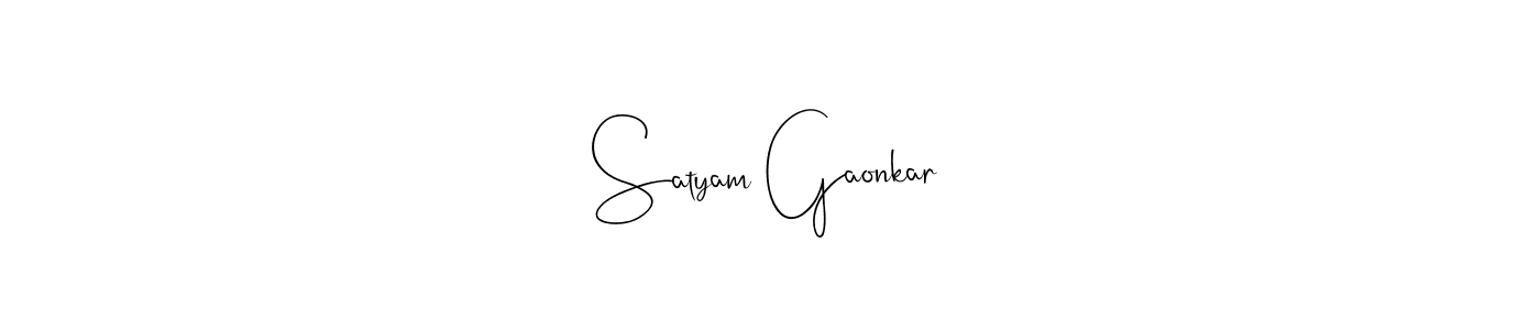 It looks lik you need a new signature style for name Satyam Gaonkar. Design unique handwritten (Andilay-7BmLP) signature with our free signature maker in just a few clicks. Satyam Gaonkar signature style 4 images and pictures png