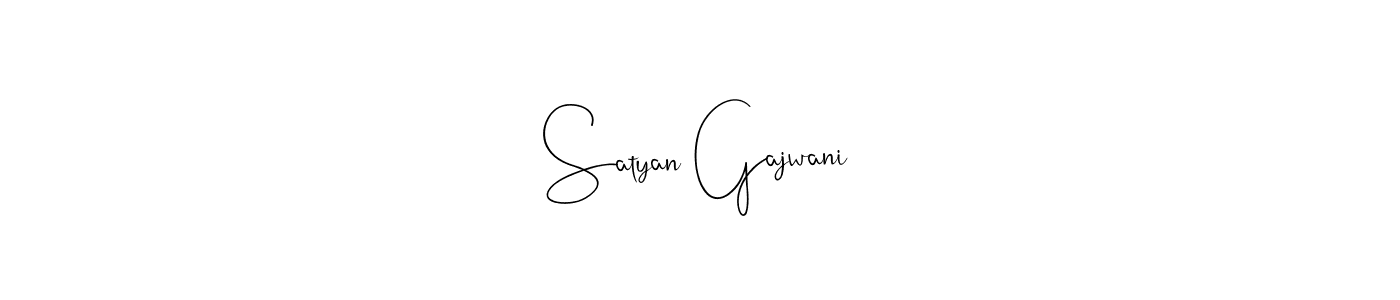 Also we have Satyan Gajwani name is the best signature style. Create professional handwritten signature collection using Andilay-7BmLP autograph style. Satyan Gajwani signature style 4 images and pictures png