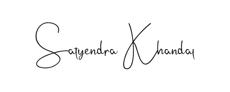 Design your own signature with our free online signature maker. With this signature software, you can create a handwritten (Andilay-7BmLP) signature for name Satyendra Khandal. Satyendra Khandal signature style 4 images and pictures png