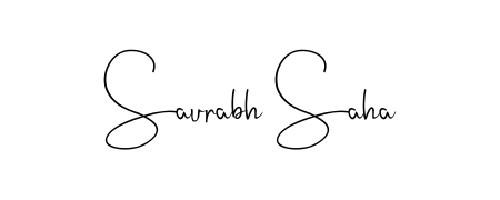 Upgrade your professional image with Saurabh Saha signature created with Andilay-7BmLP font. Fast, free, and watermark-free download. Saurabh Saha signature style 4 images and pictures png