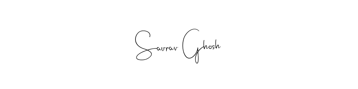How to make Saurav Ghosh name signature. Use Andilay-7BmLP style for creating short signs online. This is the latest handwritten sign. Saurav Ghosh signature style 4 images and pictures png