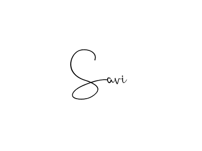 Make a beautiful signature design for name Savi. With this signature (Andilay-7BmLP) style, you can create a handwritten signature for free. Savi signature style 4 images and pictures png