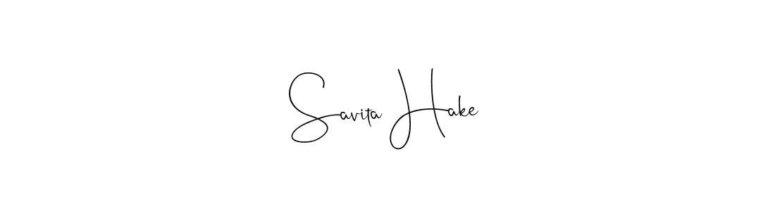 Savita Hake stylish signature style. Best Handwritten Sign (Andilay-7BmLP) for my name. Handwritten Signature Collection Ideas for my name Savita Hake. Savita Hake signature style 4 images and pictures png