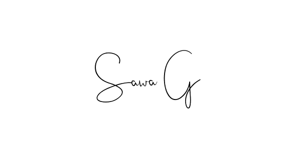 How to make Sawa G signature? Andilay-7BmLP is a professional autograph style. Create handwritten signature for Sawa G name. Sawa G signature style 4 images and pictures png