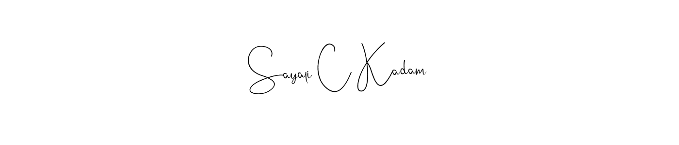 Similarly Andilay-7BmLP is the best handwritten signature design. Signature creator online .You can use it as an online autograph creator for name Sayali C Kadam. Sayali C Kadam signature style 4 images and pictures png