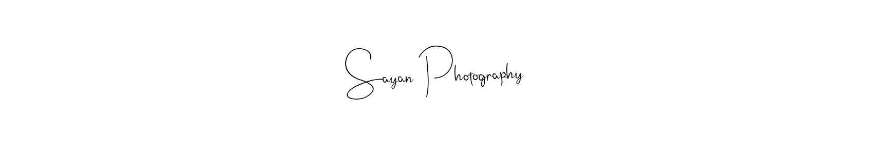 How to make Sayan Photography signature? Andilay-7BmLP is a professional autograph style. Create handwritten signature for Sayan Photography name. Sayan Photography signature style 4 images and pictures png