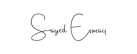 If you are searching for the best signature style for your name Sayed Esmail, here we have designed multiple signature styles using Andilay-7BmLP. Sayed Esmail signature style 4 images and pictures png