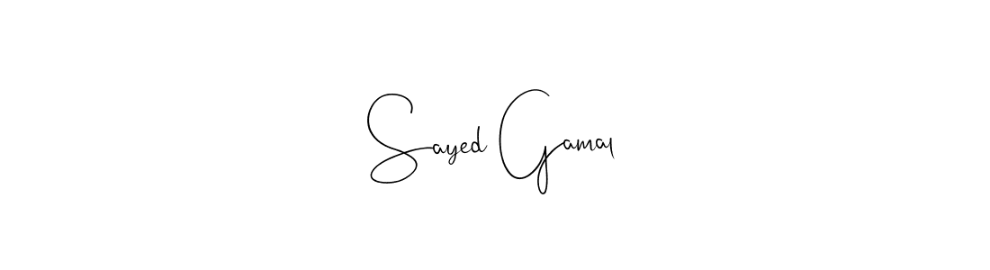 Sayed Gamal stylish signature style. Best Handwritten Sign (Andilay-7BmLP) for my name. Handwritten Signature Collection Ideas for my name Sayed Gamal. Sayed Gamal signature style 4 images and pictures png