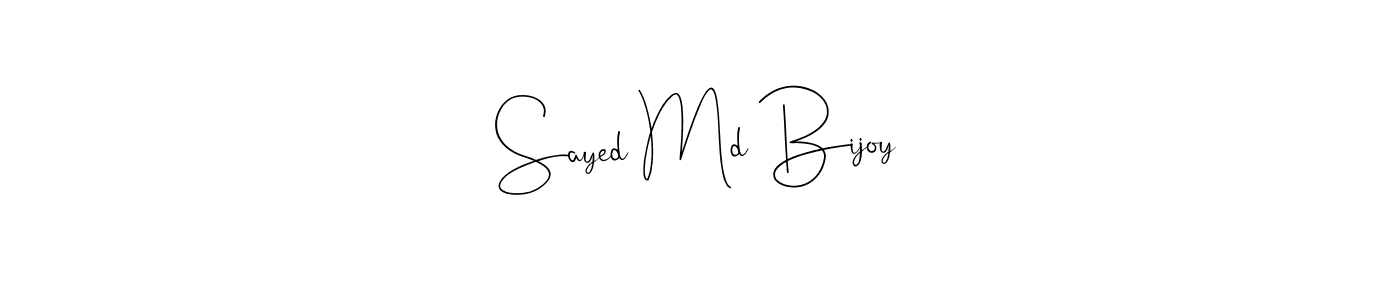 You should practise on your own different ways (Andilay-7BmLP) to write your name (Sayed Md Bijoy) in signature. don't let someone else do it for you. Sayed Md Bijoy signature style 4 images and pictures png