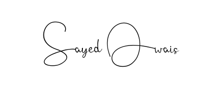 A modern signature idea for name Sayed Owais using Andilay-7BmLP font. Clean strokes and elegant curves make it stand out instantly. Sayed Owais signature style 4 images and pictures png