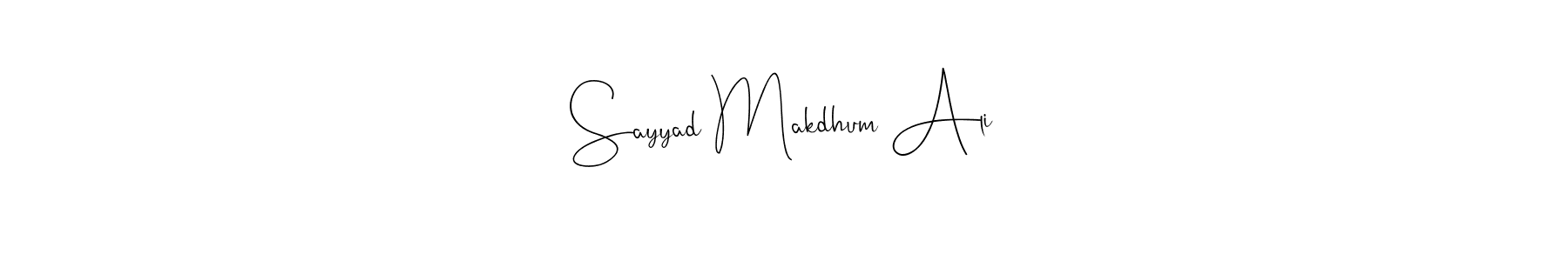 You can use this online signature creator to create a handwritten signature for the name Sayyad Makdhum Ali. This is the best online autograph maker. Sayyad Makdhum Ali signature style 4 images and pictures png