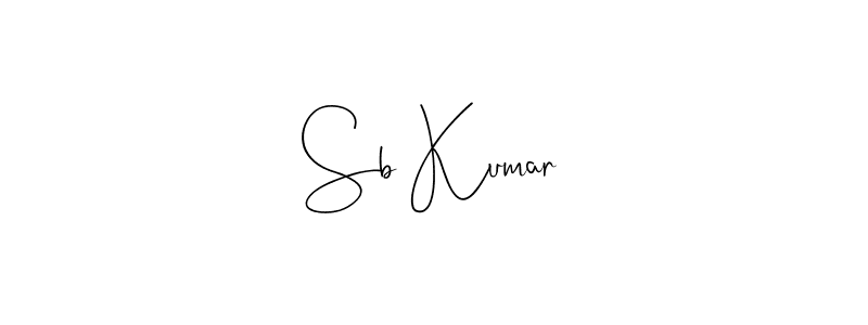 Use a signature maker to create a handwritten signature online. With this signature software, you can design (Andilay-7BmLP) your own signature for name Sb Kumar. Sb Kumar signature style 4 images and pictures png