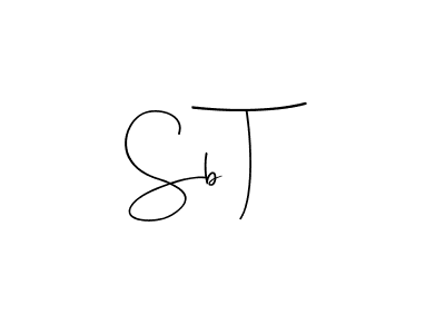 Design your own signature with our free online signature maker. With this signature software, you can create a handwritten (Andilay-7BmLP) signature for name Sb T. Sb T signature style 4 images and pictures png