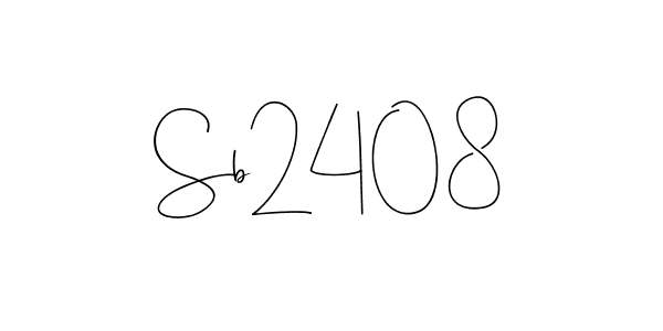 Make a beautiful signature design for name Sb2408. With this signature (Andilay-7BmLP) style, you can create a handwritten signature for free. Sb2408 signature style 4 images and pictures png