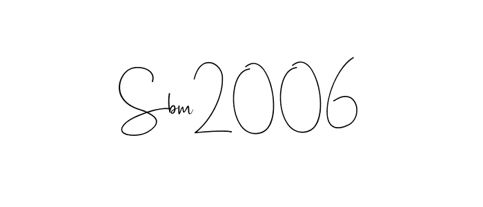 How to make Sbm2006 name signature. Use Andilay-7BmLP style for creating short signs online. This is the latest handwritten sign. Sbm2006 signature style 4 images and pictures png