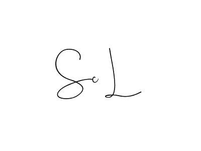 This is the best signature style for the Sc L name. Also you like these signature font (Andilay-7BmLP). Mix name signature. Sc L signature style 4 images and pictures png