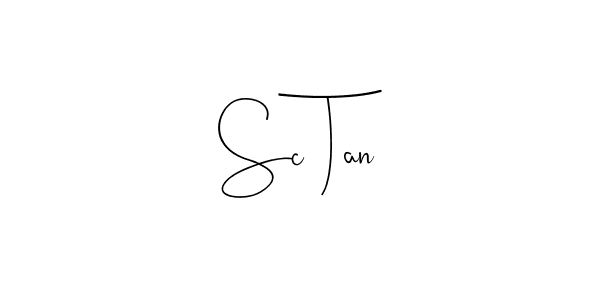 Also we have Sc Tan name is the best signature style. Create professional handwritten signature collection using Andilay-7BmLP autograph style. Sc Tan signature style 4 images and pictures png