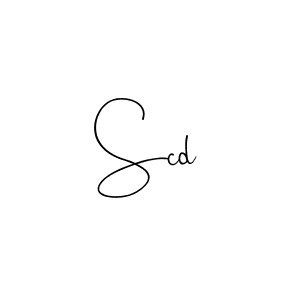 Create a beautiful signature design for name Scd. With this signature (Andilay-7BmLP) fonts, you can make a handwritten signature for free. Scd signature style 4 images and pictures png