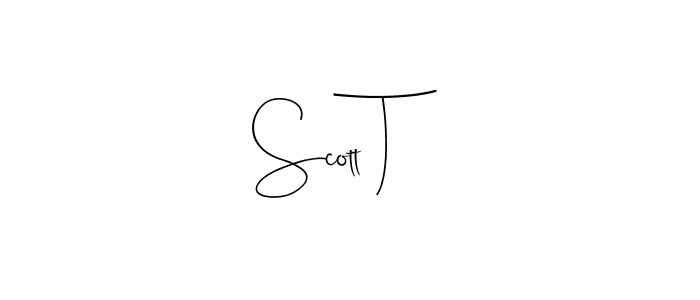 How to make Scott T signature? Andilay-7BmLP is a professional autograph style. Create handwritten signature for Scott T name. Scott T signature style 4 images and pictures png