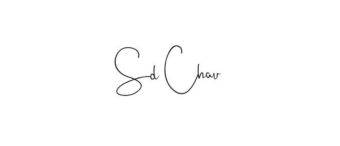 Create a beautiful signature design for name Sd Chau. With this signature (Andilay-7BmLP) fonts, you can make a handwritten signature for free. Sd Chau signature style 4 images and pictures png