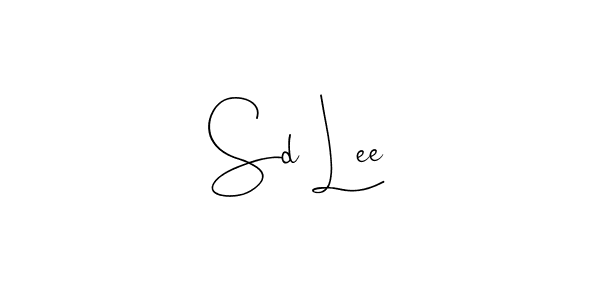 Create a beautiful signature design for name Sd Lee. With this signature (Andilay-7BmLP) fonts, you can make a handwritten signature for free. Sd Lee signature style 4 images and pictures png