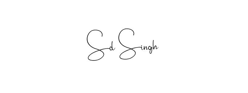 Andilay-7BmLP is a professional signature style that is perfect for those who want to add a touch of class to their signature. It is also a great choice for those who want to make their signature more unique. Get Sd Singh name to fancy signature for free. Sd Singh signature style 4 images and pictures png