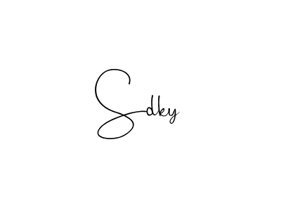 It looks lik you need a new signature style for name Sdky. Design unique handwritten (Andilay-7BmLP) signature with our free signature maker in just a few clicks. Sdky signature style 4 images and pictures png