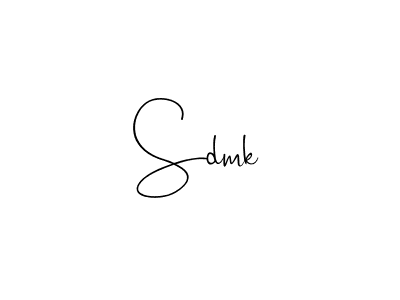 Create a beautiful signature design for name Sdmk. With this signature (Andilay-7BmLP) fonts, you can make a handwritten signature for free. Sdmk signature style 4 images and pictures png