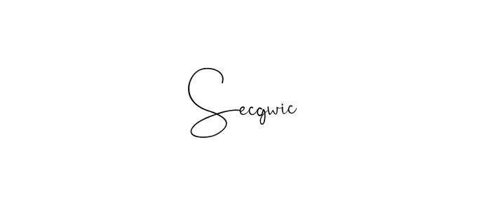 How to make Secgwic name signature. Use Andilay-7BmLP style for creating short signs online. This is the latest handwritten sign. Secgwic signature style 4 images and pictures png