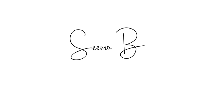 if you are searching for the best signature style for your name Seema B. so please give up your signature search. here we have designed multiple signature styles  using Andilay-7BmLP. Seema B signature style 4 images and pictures png