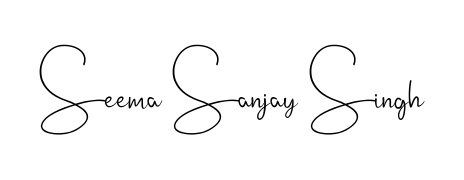 See photos of Seema Sanjay Singh official signature. Check more albums & portfolios. Read reviews & check more about Andilay-7BmLP font. Seema Sanjay Singh signature style 4 images and pictures png