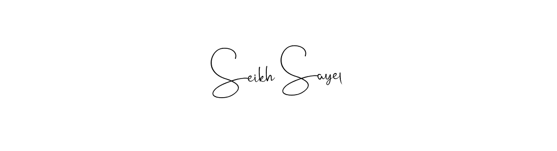 if you are searching for the best signature style for your name Seikh Sayel. so please give up your signature search. here we have designed multiple signature styles  using Andilay-7BmLP. Seikh Sayel signature style 4 images and pictures png