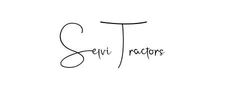Get inspired by this graceful Andilay-7BmLP signature style for name Selvi Tractors. Smooth loops and balanced proportions for everyday use. Selvi Tractors signature style 4 images and pictures png