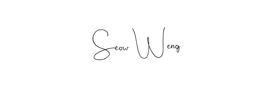 Also we have Seow Weng name is the best signature style. Create professional handwritten signature collection using Andilay-7BmLP autograph style. Seow Weng signature style 4 images and pictures png