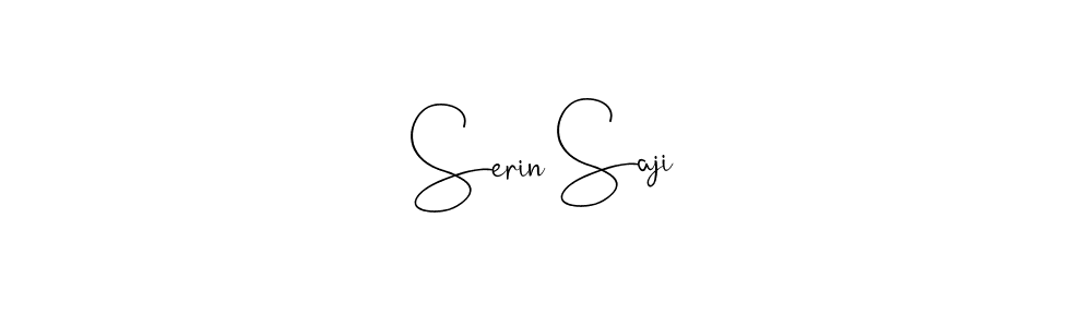Create a beautiful signature design for name Serin Saji. With this signature (Andilay-7BmLP) fonts, you can make a handwritten signature for free. Serin Saji signature style 4 images and pictures png