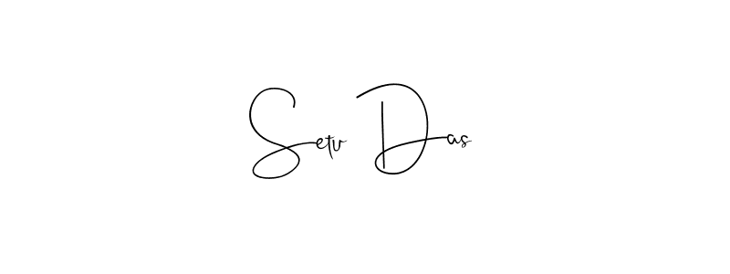 Also we have Setu Das name is the best signature style. Create professional handwritten signature collection using Andilay-7BmLP autograph style. Setu Das signature style 4 images and pictures png