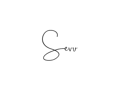 Design your own signature with our free online signature maker. With this signature software, you can create a handwritten (Andilay-7BmLP) signature for name Sevu. Sevu signature style 4 images and pictures png