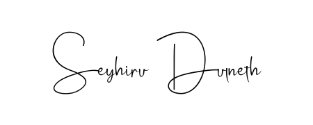 Design your own signature with our free online signature maker. With this signature software, you can create a handwritten (Andilay-7BmLP) signature for name Seyhiru Dulneth. Seyhiru Dulneth signature style 4 images and pictures png