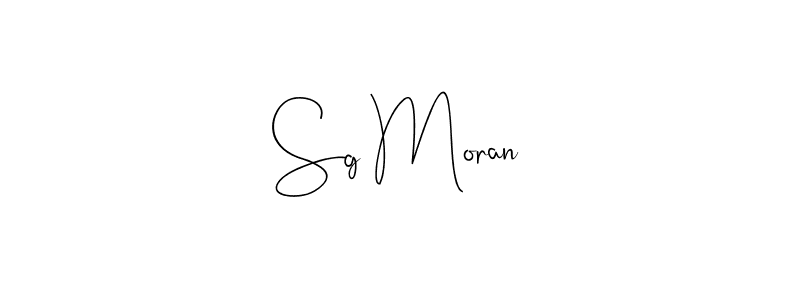 Design your own signature with our free online signature maker. With this signature software, you can create a handwritten (Andilay-7BmLP) signature for name Sg Moran. Sg Moran signature style 4 images and pictures png