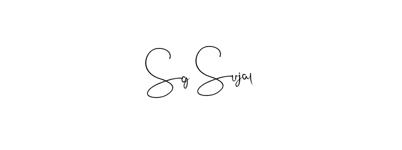 You should practise on your own different ways (Andilay-7BmLP) to write your name (Sg Sujal) in signature. don't let someone else do it for you. Sg Sujal signature style 4 images and pictures png
