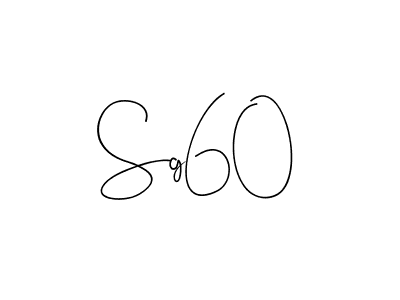 Sg60 stylish signature style. Best Handwritten Sign (Andilay-7BmLP) for my name. Handwritten Signature Collection Ideas for my name Sg60. Sg60 signature style 4 images and pictures png