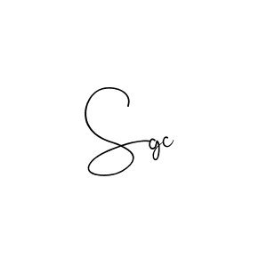 Sgc stylish signature style. Best Handwritten Sign (Andilay-7BmLP) for my name. Handwritten Signature Collection Ideas for my name Sgc. Sgc signature style 4 images and pictures png
