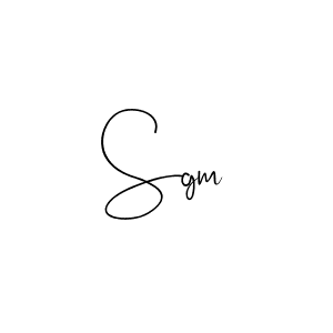 You should practise on your own different ways (Andilay-7BmLP) to write your name (Sgm) in signature. don't let someone else do it for you. Sgm signature style 4 images and pictures png