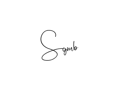 Design your own signature with our free online signature maker. With this signature software, you can create a handwritten (Andilay-7BmLP) signature for name Sgmb. Sgmb signature style 4 images and pictures png