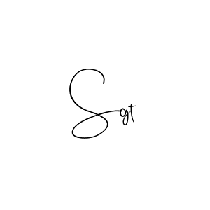 You should practise on your own different ways (Andilay-7BmLP) to write your name (Sgt) in signature. don't let someone else do it for you. Sgt signature style 4 images and pictures png