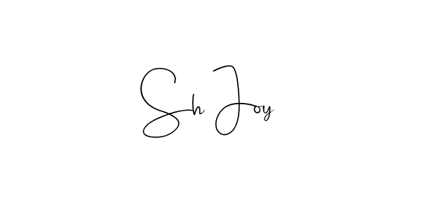 Design your own signature with our free online signature maker. With this signature software, you can create a handwritten (Andilay-7BmLP) signature for name Sh Joy. Sh Joy signature style 4 images and pictures png