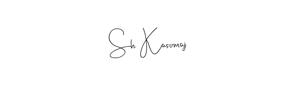 The best way (Andilay-7BmLP) to make a short signature is to pick only two or three words in your name. The name Sh Kasumaj include a total of six letters. For converting this name. Sh Kasumaj signature style 4 images and pictures png