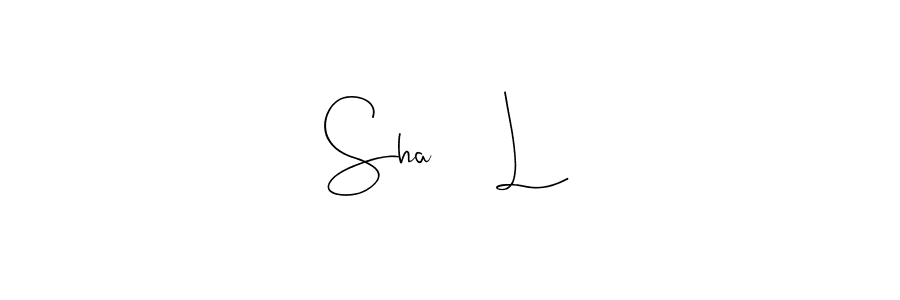 Similarly Andilay-7BmLP is the best handwritten signature design. Signature creator online .You can use it as an online autograph creator for name Sha     L. Sha     L signature style 4 images and pictures png